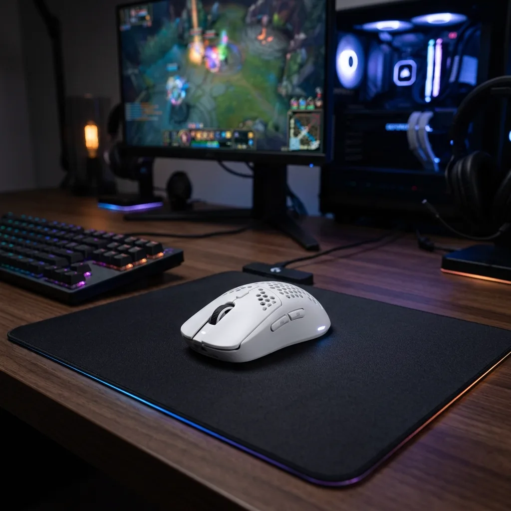 เมาส์เกมมิ่งไร้สายน้ำหนักเบา Ultra-lightweight เซนเซอร์แม่นยำ จับกระชับมือ สะบัดเมาส์ไม่เมื่อย