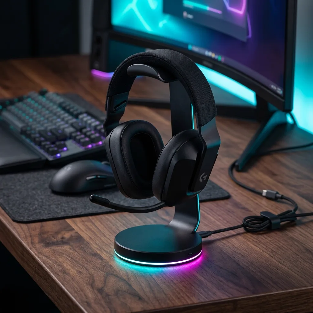 คู่มือเลือกซื้อขาตั้งหูฟังเกมมิ่ง RGB พร้อม USB Hub จัดระเบียบโต๊ะคอม ยกระดับสตรีมเมอร์
